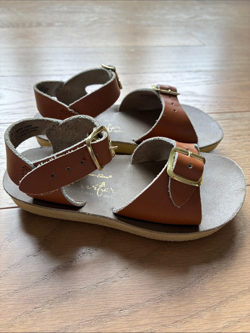 Sandales Sun-San / Salt-Water en cuir véritable – grandeur 8